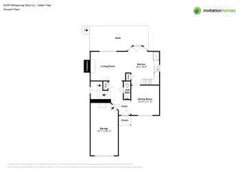 Floor plan 1 for 5539 Whispering Wind Ln