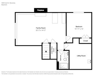 Floor plan 2 for 5565 Knoll Dr