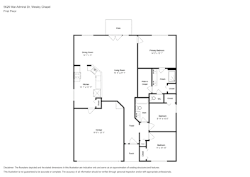 Floor plan 1 for 5626 War Admiral Dr