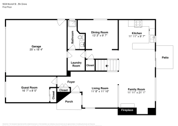 Floor plan 1 for 5629 Murrell St