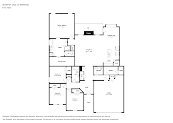 Floor plan 1 for 5629 Park View Dr