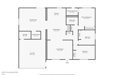 Floor plan 1 for 5645 N 71st Ave