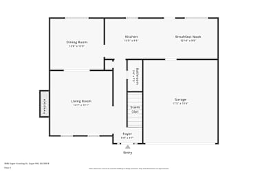 Floor plan 1 for 5690 Sugar Crossing Dr