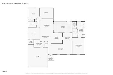 Floor plan 1 for 5700 Fischer Dr