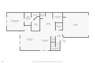 Floor plan 1 for 5703 Daphne Ln