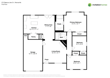 Floor plan 1 for 572 Rebecca Jane Dr