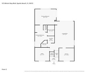 Floor plan 2 for 573 Bimini Bay Blvd