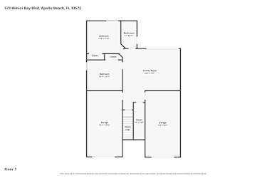 Floor plan 1 for 573 Bimini Bay Blvd
