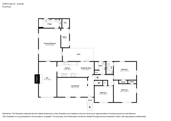 Floor plan 2 for 5798 Forest Dr