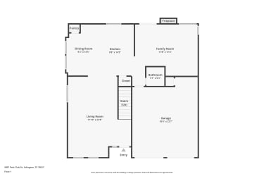 Floor plan 1 for 5807 Polo Club Dr