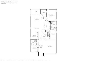 Floor plan 1 for 581 Scott Lake Creek Ln