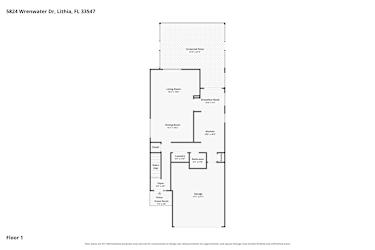 Floor plan 1 for 5824 Wrenwater Dr