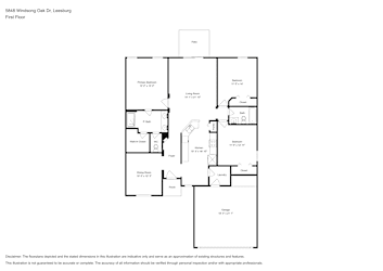 Floor plan 1 for 5848 Windsong Oak Dr
