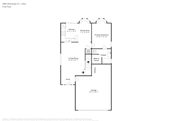 Floor plan 1 for 5855 Wrenwater Dr