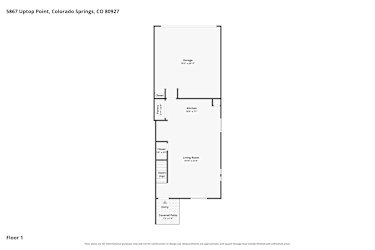 Floor plan 1 for 5867 Uptop Point