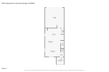 Floor plan 1 for 5873 Uptop Point