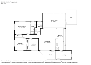 Floor plan 1 for 5881 NE 21st Rd