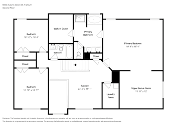 Floor plan 2 for 6000 Autumn Green Dr