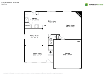 Floor plan 1 for 6005 Centerview Dr
