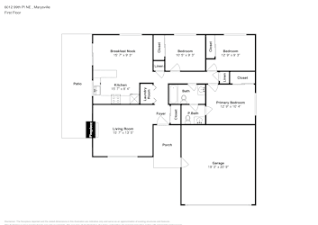 Floor plan 1 for 6012 99th Pl NE