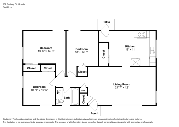 Floor plan 1 for 602 Banbury Ct