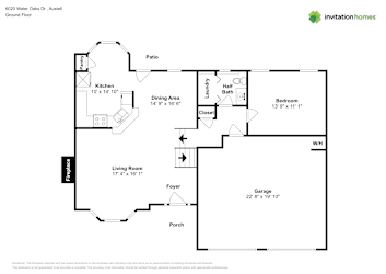 Floor plan 1 for 6020 Water Oaks Dr