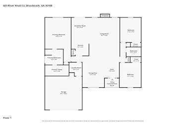 Floor plan 1 for 603 River Knoll Ct