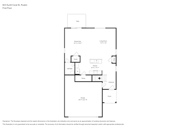 Floor plan 1 for 603 Sunlit Coral St