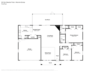 Floor plan 1 for 604 San Sebastian Prado
