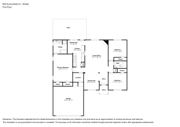 Floor plan 1 for 606 Summerfield Ct