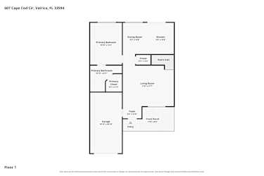 Floor plan 1 for 607 Cape Cod Cir
