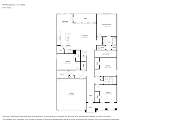 Floor plan 1 for 608 Ridgeback Trl