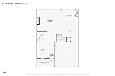 Floor plan 1 for 612 Darnell Rd