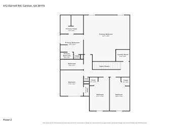 Floor plan 2 for 612 Darnell Rd