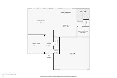 Floor plan 1 for 612 Horn St