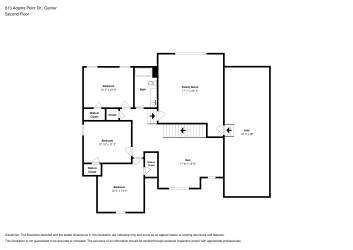 Floor plan 2 for 613 Adams Point Dr