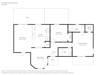 Floor plan 1 for 613 Mayan Pl