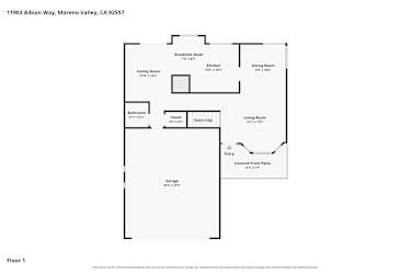 Floor plan 1 for 615 Whitfield Ln