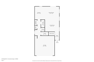 Floor plan 1 for 6164 Big Bird Dr