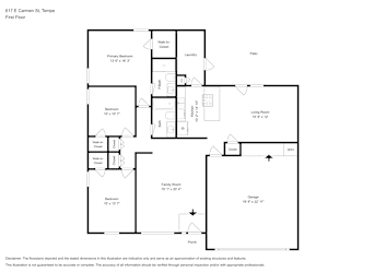 Floor plan 1 for 617 E Carmen St