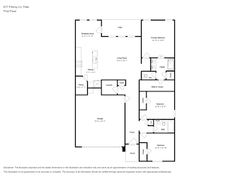 Floor plan 1 for 617 Fitzroy Ln