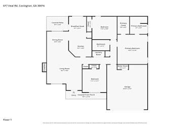 Floor plan 1 for 617 Veal Rd