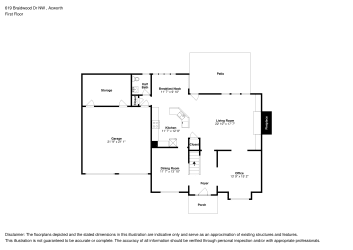 Floor plan 1 for 619 Braidwood Dr NW