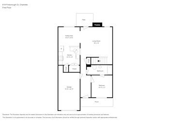 Floor plan 1 for 619 Finborough Ct