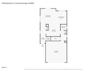 Floor plan 1 for 6190 Bobolink Trl