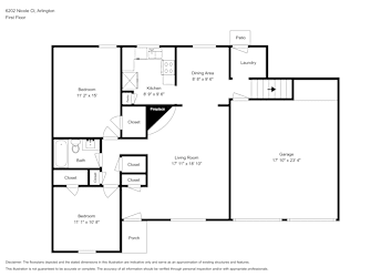 Floor plan 1 for 6202 Nicole Ct