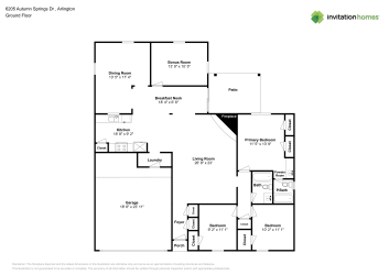 Floor plan 1 for 6205 Autumn Springs Dr