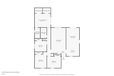 Floor plan 1 for 6207 W Britton Ave