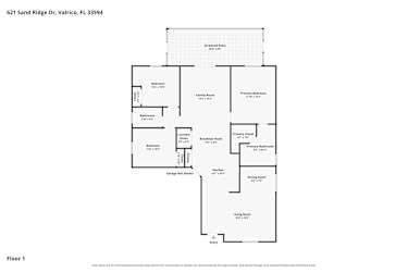 Floor plan 1 for 621 Sand Ridge Dr