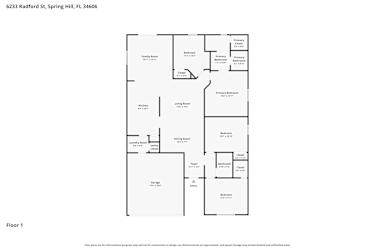 Floor plan 1 for 6233 Radford St